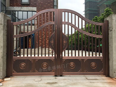 合肥別墅庭院銅門(mén) 工程案例hstm901